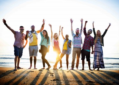 Friendship Freedom Beach Summer Holiday Concept